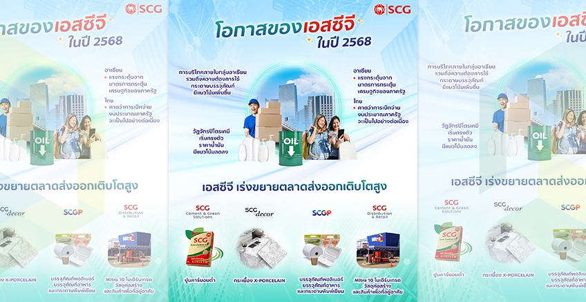 SCG เร่งขยายตลาดส่งออกเติบโต