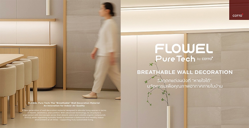 “Breathable” wall decoration materials