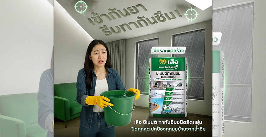 ซีเมนต์ทากันซึม ชนิดยืดหยุ่น ตราเสือ