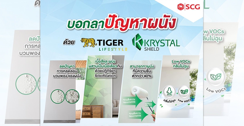 บอกลาปัญหาผนังด้วย สีทาอาคารสูตร Mineral Silicate